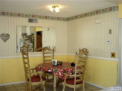 Dining area is adjacent to kitchen