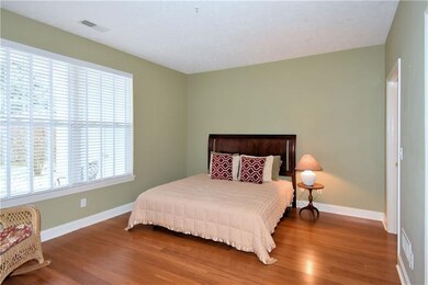 The spacious master bedroom.