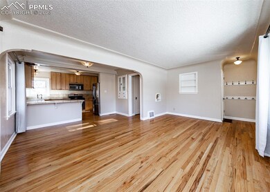 Large sunny living room with an open layout