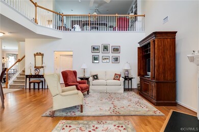 Family Room looking up to Loft Area