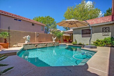 Pool view from Kitchen