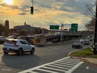 View down Hoosick Str Collar City Bridge