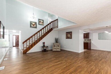 New treads on staircase to second floor