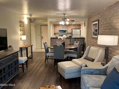 kitchen and living room