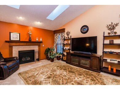 Open floor plan-Great room with gas fireplace and 