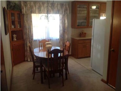 Dining room. Corner cabinet is not built-in but se