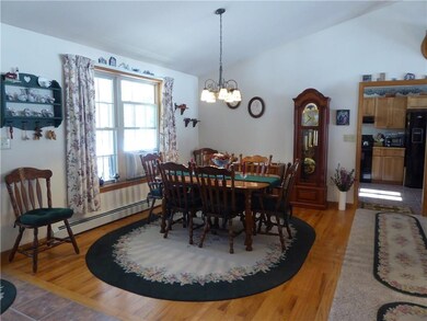 Looking into kitchen from dining...