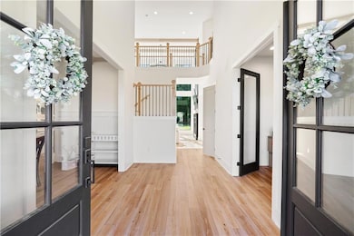 Entryway with a healthy amount of sunlight, a towe
