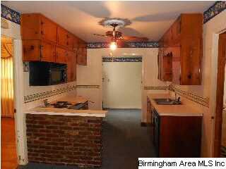 Open kitchen area
