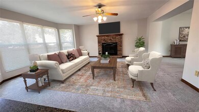 Huge Great room with large bay windows