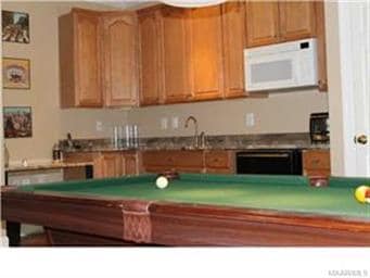 Wet Bar Etc. In Game Room - Nice Cabinets With Mic