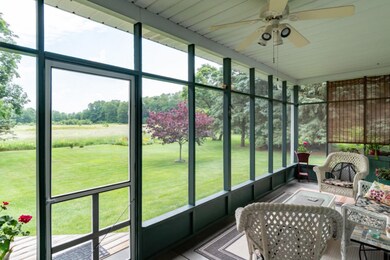 HUGE screened in porch with natural view