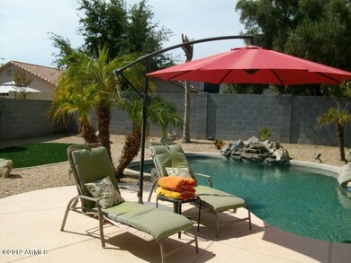 patio and pool