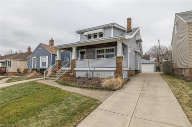 Front view with garage