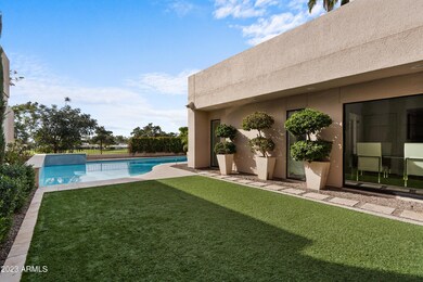 Stunning backyard with sparkling pool