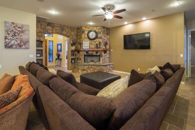 Stone Fireplace