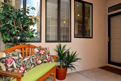Courtyard with Glass Storm Door