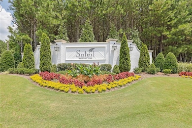 Community sign with a yard