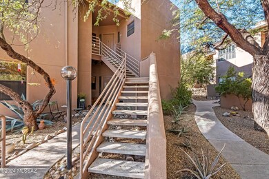 Entryway to top floor unit