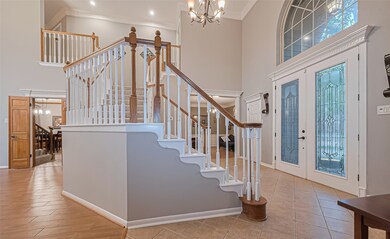 The inviting foyer is not only spacious, it's also