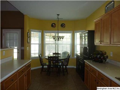 Bay window breakfast nook