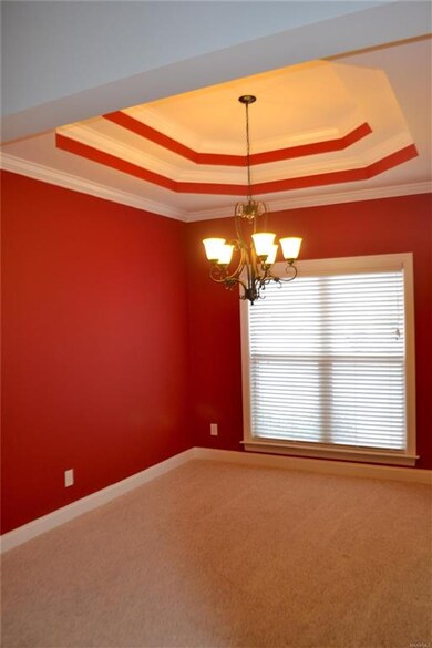 Open floor plan in the living area.  Formal dining