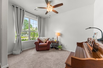This space at the front of the home can be an offi
