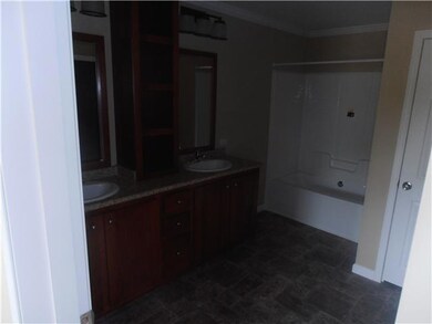 Large master bath with double vanities