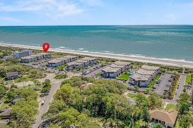 Drone / aerial view of unending shoreline