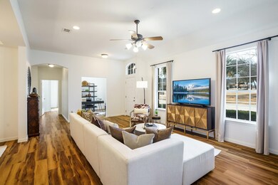 Gorgeous open living, dining and kitchen