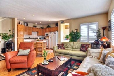 Bright and open kitchen and living room, great for