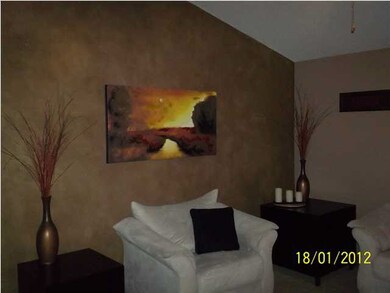 Main floor living, with textured walls