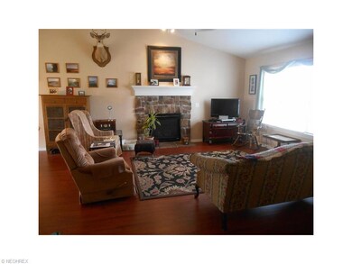 Great Room with Cathedral Ceilings and Gas Firepla
