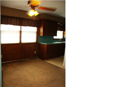 Dining room adjoins the kitchen