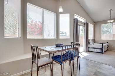 Dining space featuring plenty of natural light, va