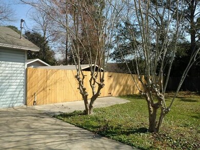 Double gate at Privacy Fence