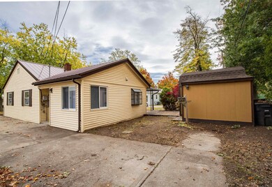 With view of detached outbuilding with power, ligh