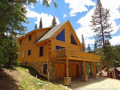 Exterior Front. Gorgeous D log constructed log hom