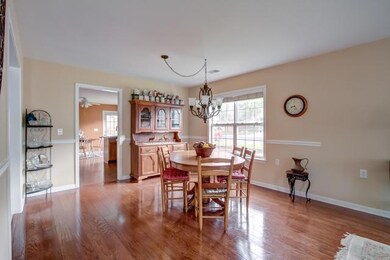 The adjacent dining room is large enough to handle the family at holidays or entertain throughout the year