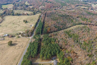 Aerial of full survey plat map and neighboring properties.