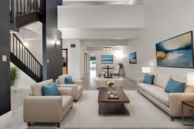 Living area virtually decorated
