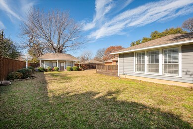 View of yard featuring a casita with electric