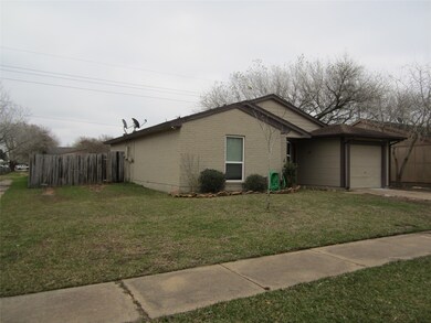 Large corner lot with large backyard.
