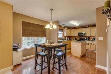 Eating area in the kitchen