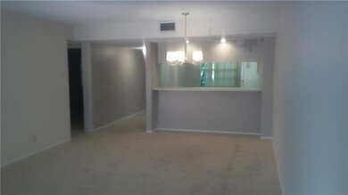 P.O.V looking towards kitchen from living area