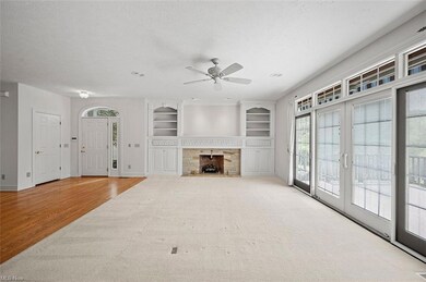 Great Room with FP and Built-ins