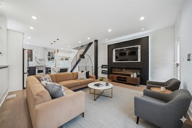 Virtually Staged - Nice open living space on the first floor.