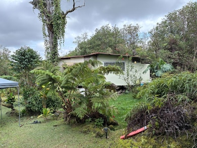 View of the cabin from the driveway