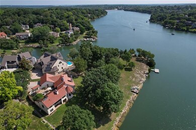 Aerial view of the house