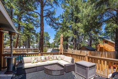 Back deck with seating area
